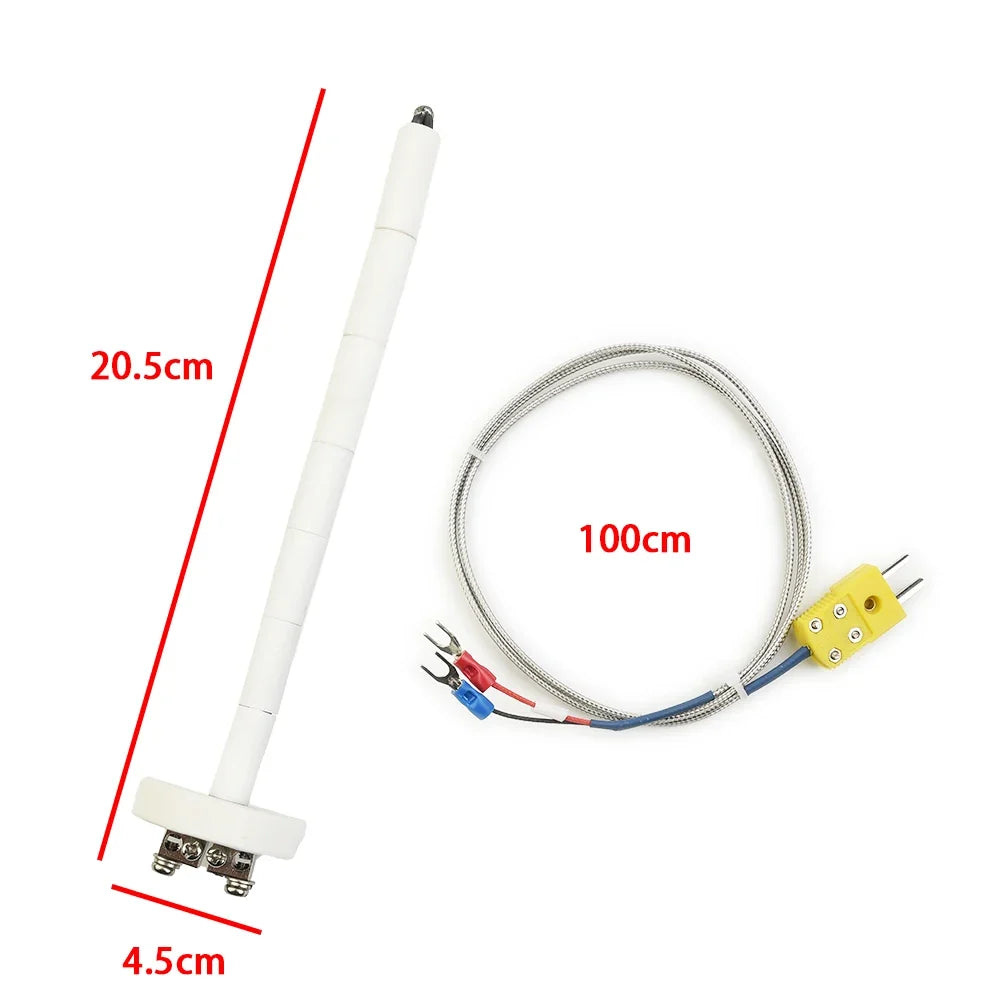 K-Type Thermocouple Ceramic Kiln Probe 2372°F / 1300°C Thermocouple Probe Qme