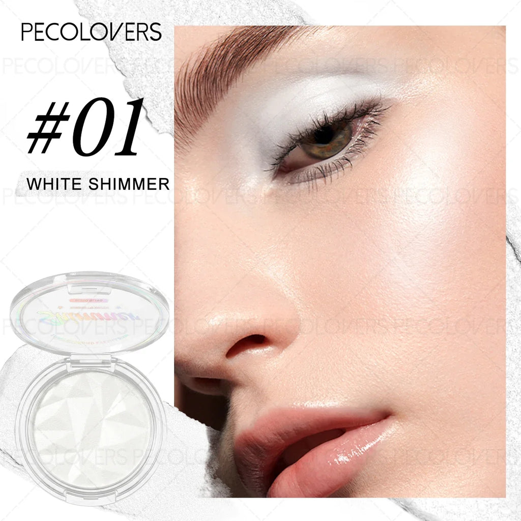 Multi-Functional Disc Highlighter – Champagne, White & Silver Face Highlighter Qme 01