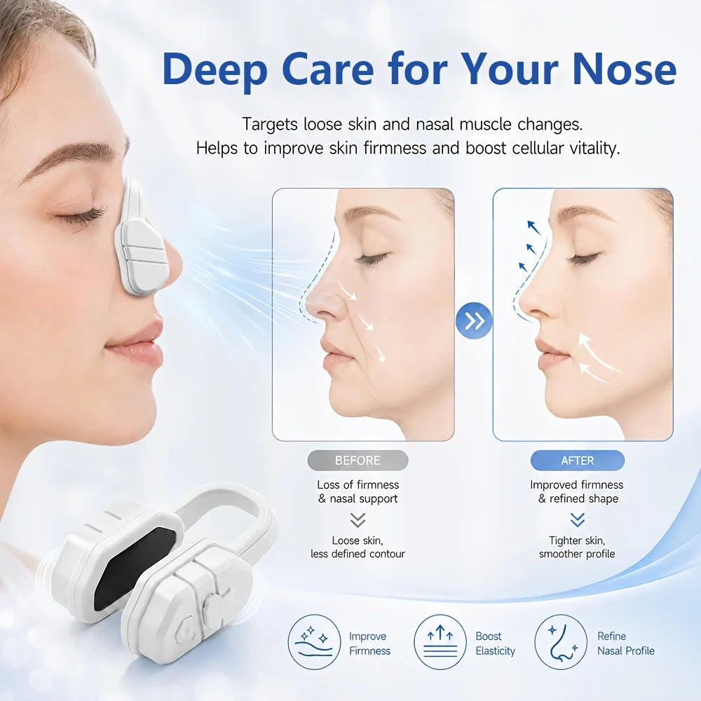 Smart EMS Nose Shaper Lifter Clip – Silicone Nasal Massager Nose Shaper Device Qst