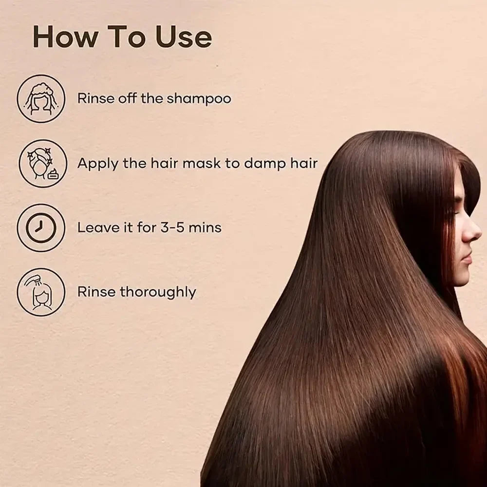 Keratin Hair Mask – 5-Second Frizz Repair & Smoothing Treatment Keratin Hair Mask Qme