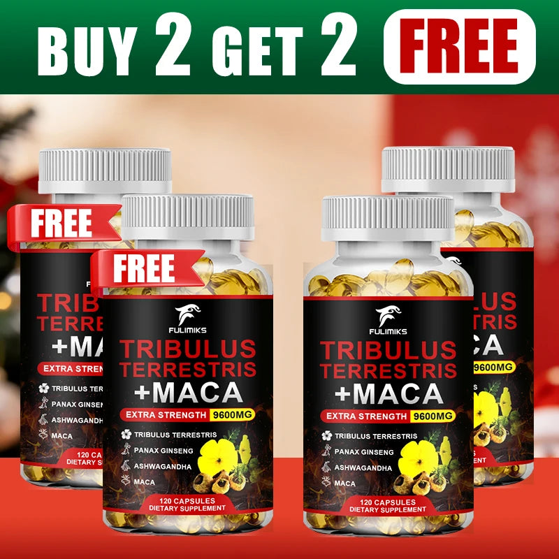 Tribulus Terrestris Capsules – Energy, Vitality & Athletic Drive Herbal Supplement Qst