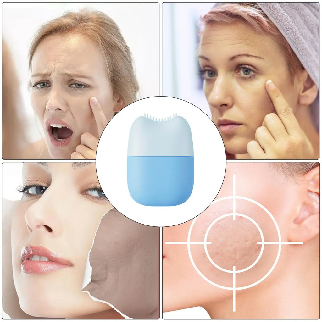 Silicone Ice Roller Face & Eye Massager – Cooling Facial Tool Facial Ice Roller Qme