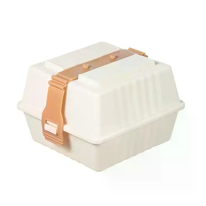 Premium Lunch Box with Sturdy Strap & Leak-Proof Lid Lunch Box Qme