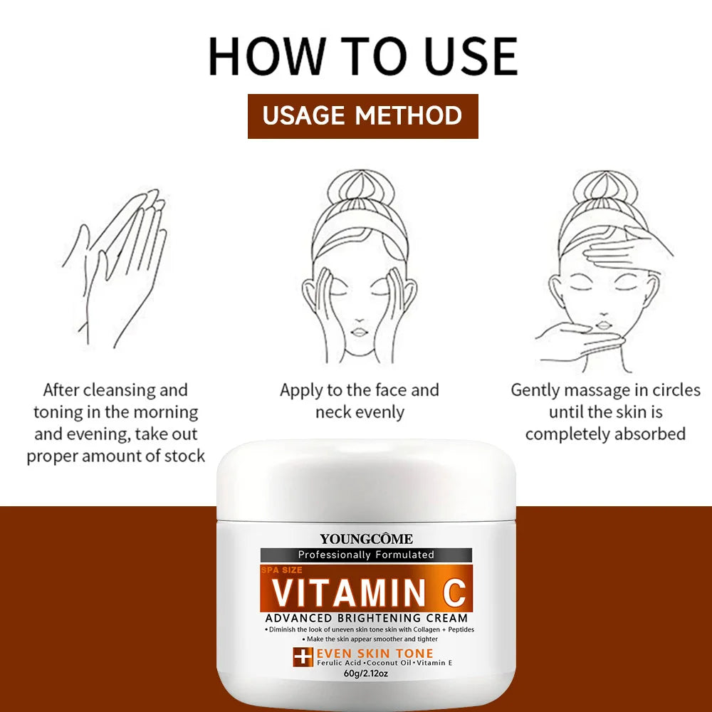 YOUNGCOME Vitamin C Face Cream – Brightening & Firming Vitamin C Face Cream Qst