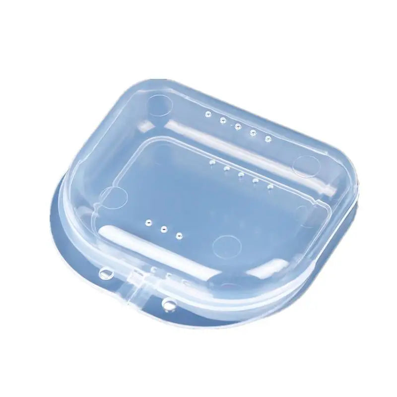 Dental Retainer Case – Vented Denture Storage Box Dental Retainer Case Qst transparent white
