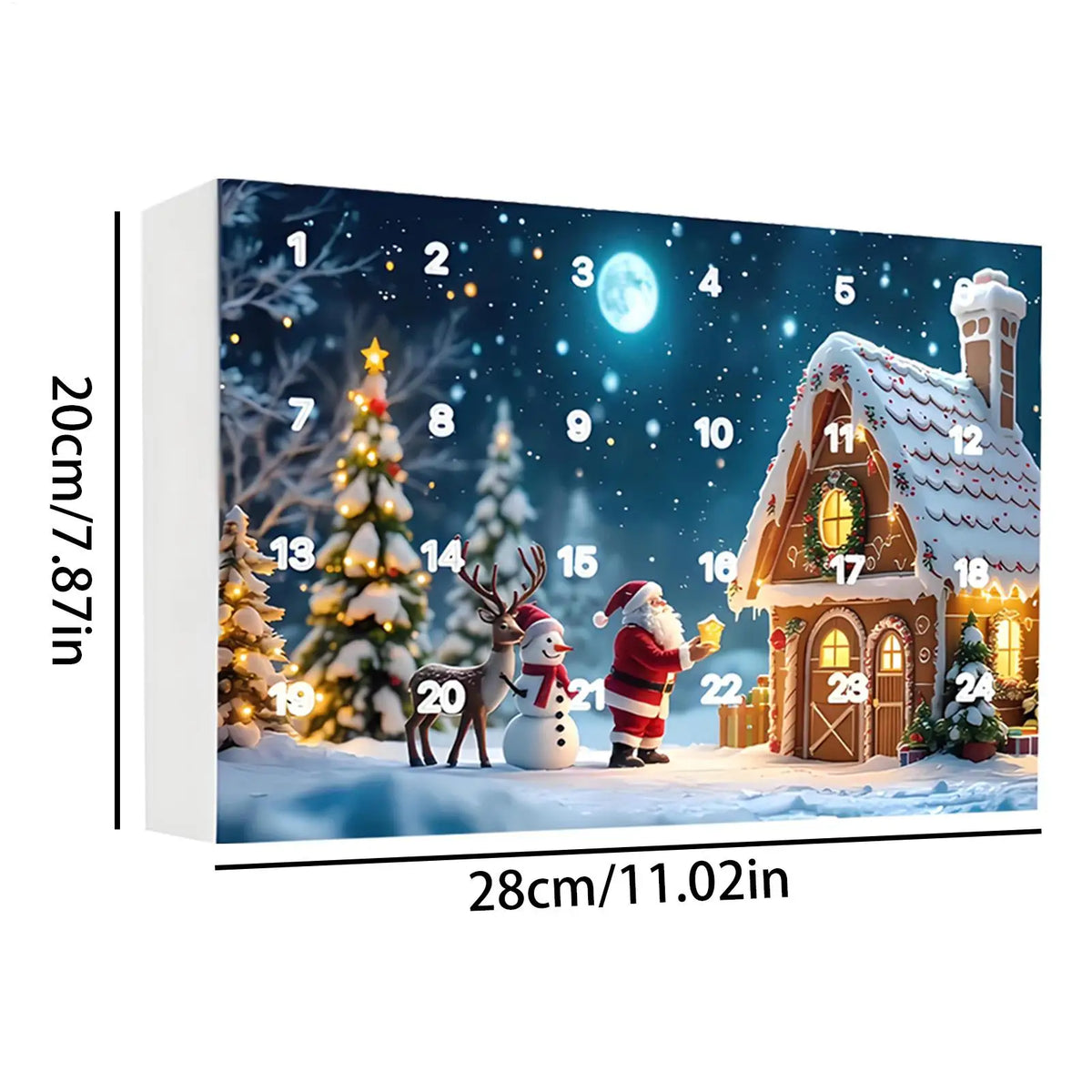 24-Day Gnome Advent Countdown Calendar Plush Dwarf Dolls Advent Calendar Decor Qme