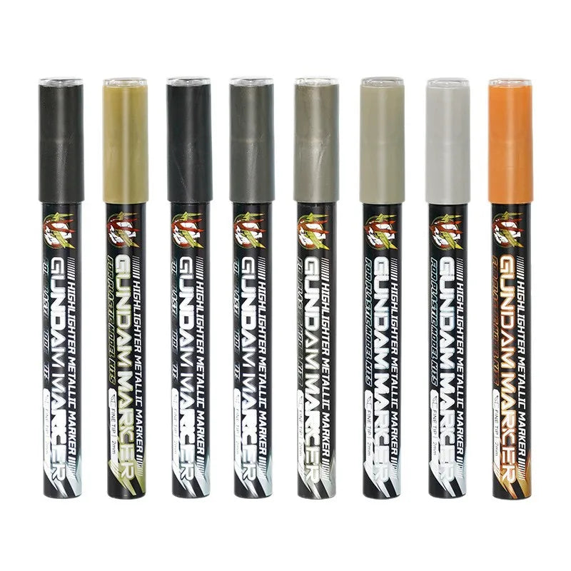 Metallic Reflective Gloss Paint Marker Pens | Mecha & DIY Art Metallic Paint Markers Qme