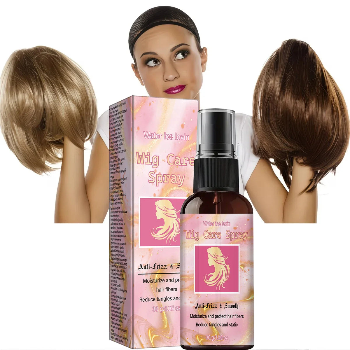 Anti-Frizz Wig Spray – Moisturizing Collagen Wig Care Wig Care Spray Qme