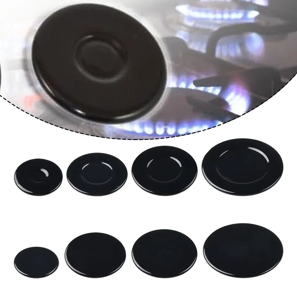 Gas Burner Cap Covers Non-Stick BBQ Grill Mat 4 Pcs Burner Cap Cover Qme
