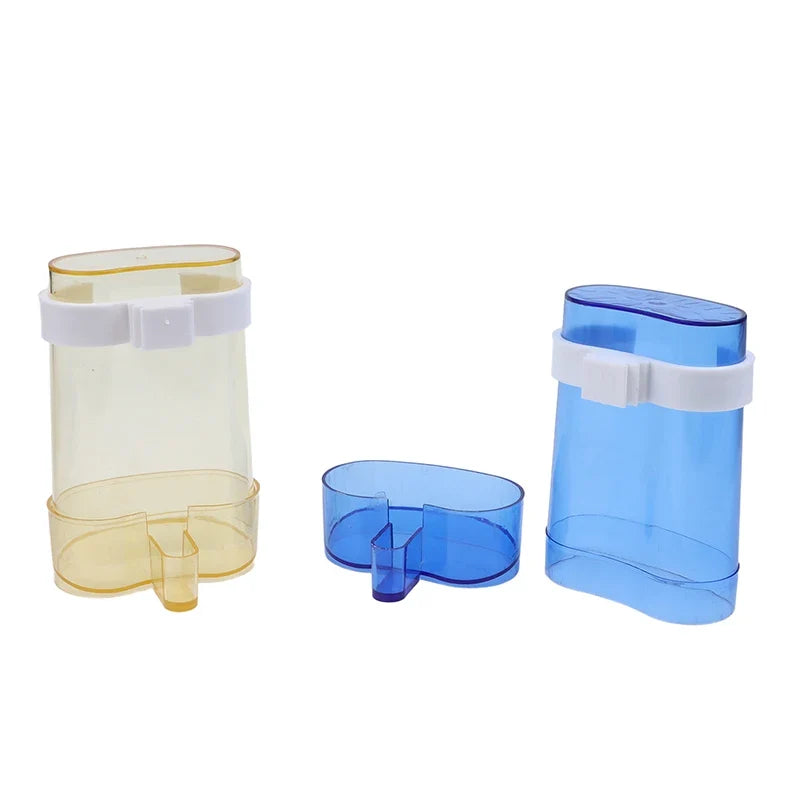 Bird Cage Feeder & Water Dispenser for Parrots & Parakeets 2pk Bird Cage Feeder Qme