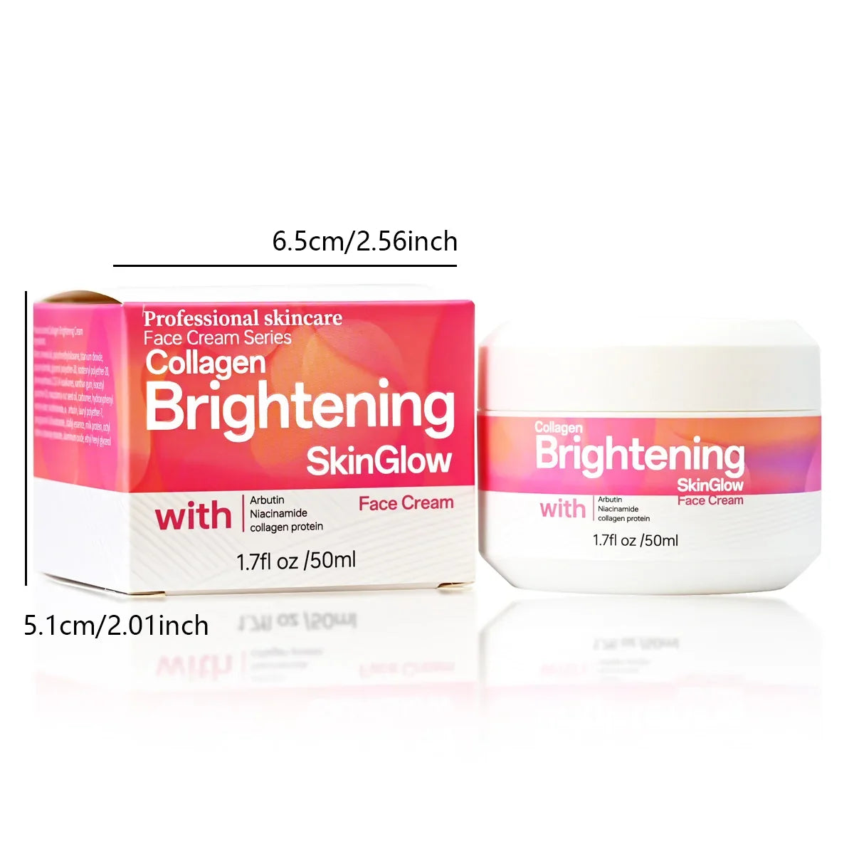 Collagen & Hyaluronic Acid Face Cream – Smoothing & Brightening Face Moisturizer Cream Qme