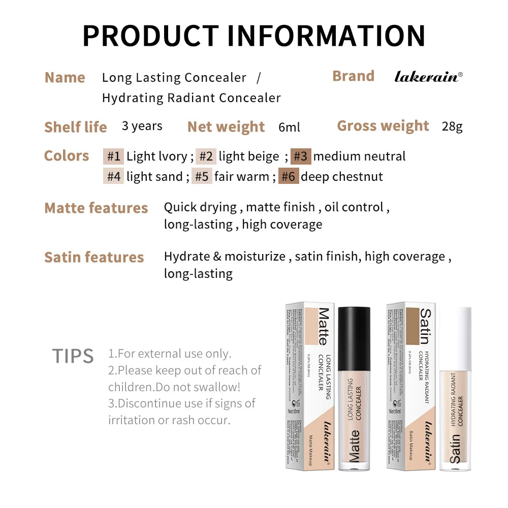 ibcccndc Liquid Concealer – Contour, Highlight & Full Coverage Liquid Concealer Qst