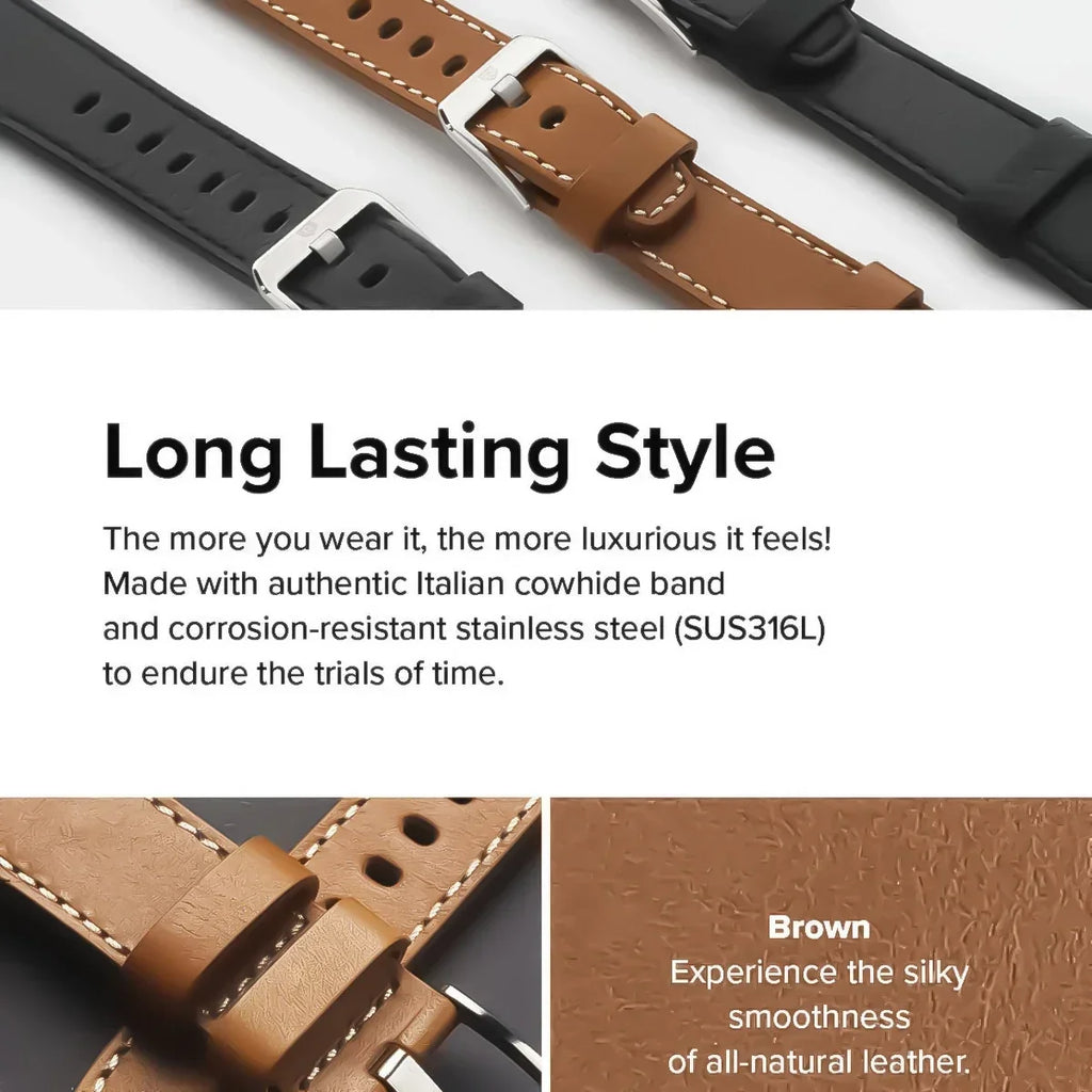 Leather Strap for Google Pixel Watch 3 41mm | 16 Colors Watch Band Qme