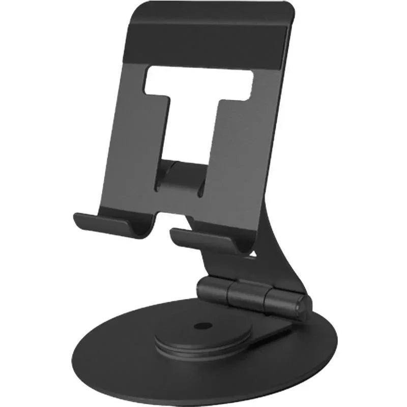 Universal Metal Tablet & Phone Stand – Foldable Desk Holder Tablet Phone Stand Qme P57-3 black