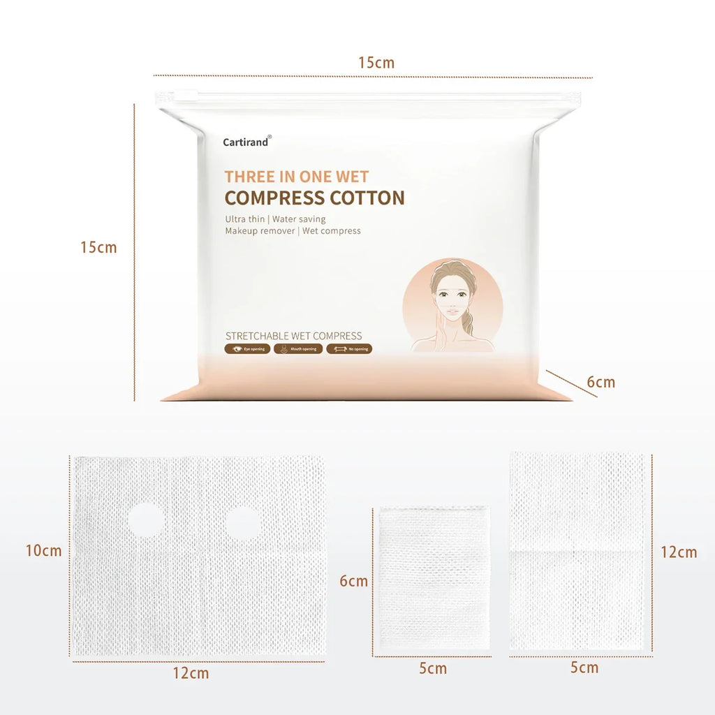 Stretchable Moisturizing Cotton Pads & Hydrating Compresses Facial Cotton Pads Qme