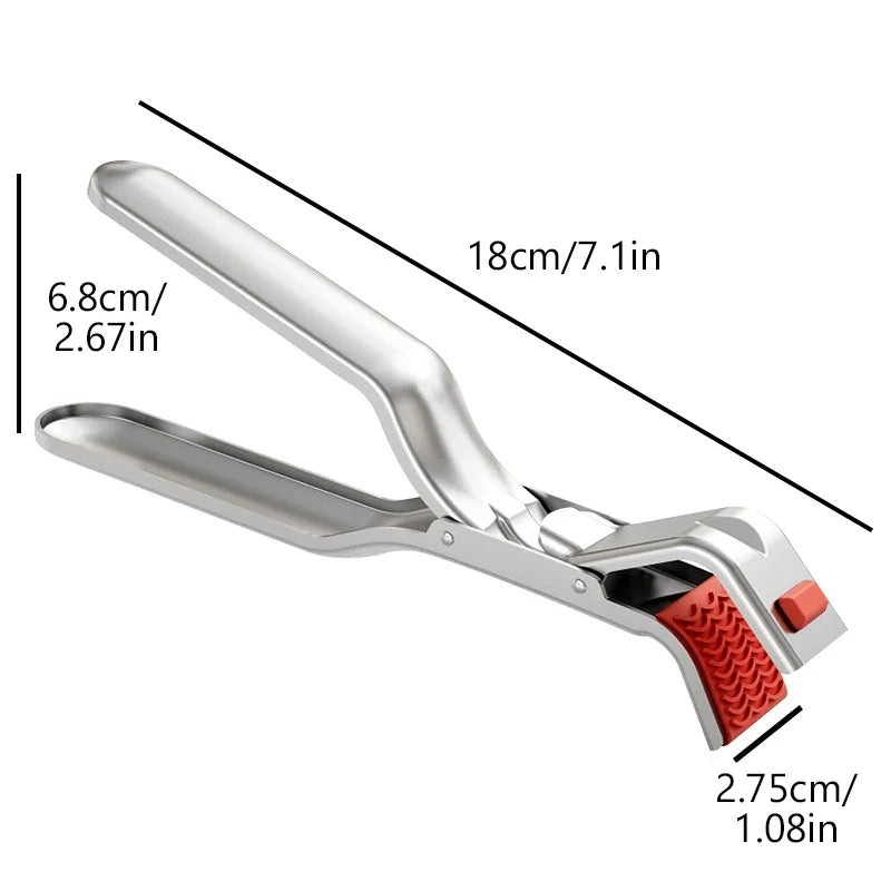 Stainless Steel Bowl Holder Pot Pan Gripper Plate Clamp Bowl Gripper Clamp Qme 1pcs