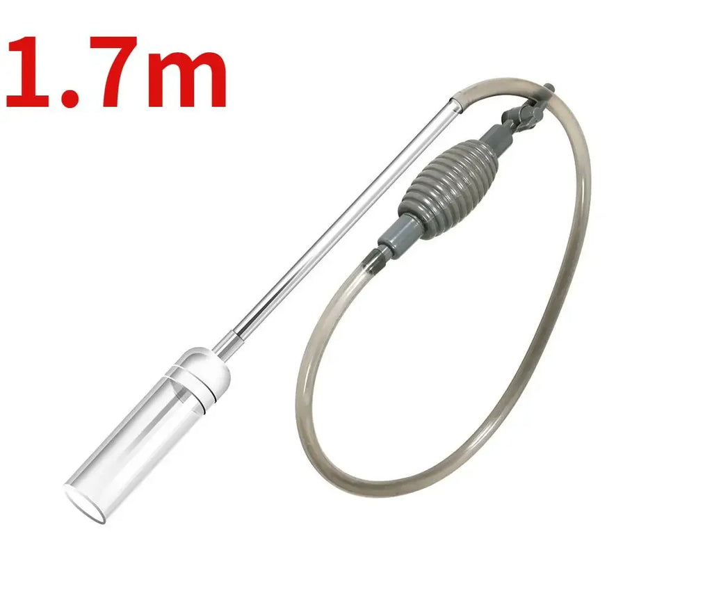 1.5M Aquarium Manual Siphon Pump & Gravel Cleaner Aquarium Gravel Cleaner Qme 1.7m