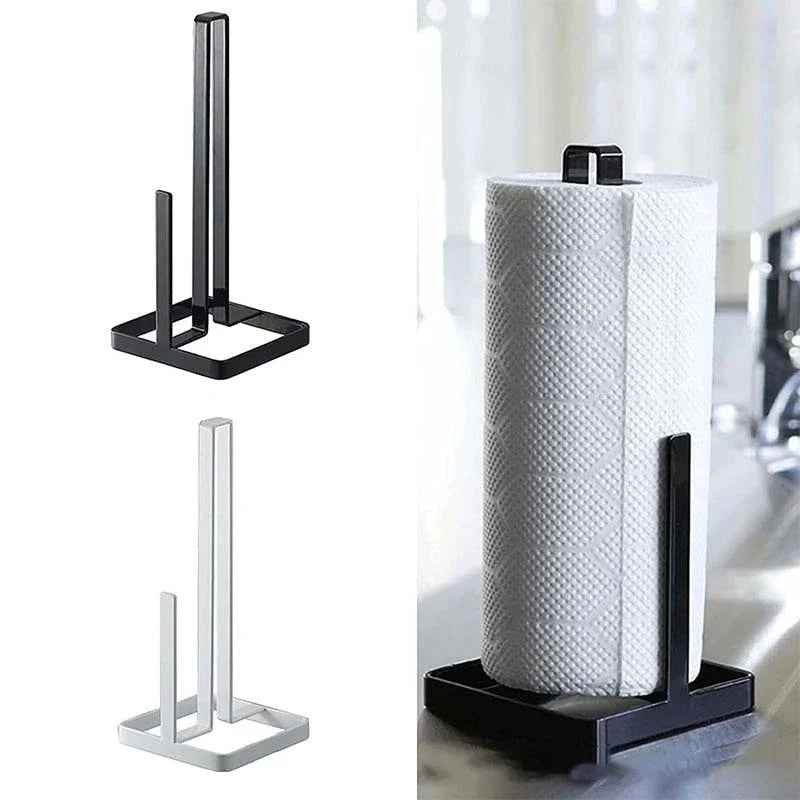 Metal Paper Towel Holder Stand – Kitchen & Bathroom Rack Paper Towel Holder Qme