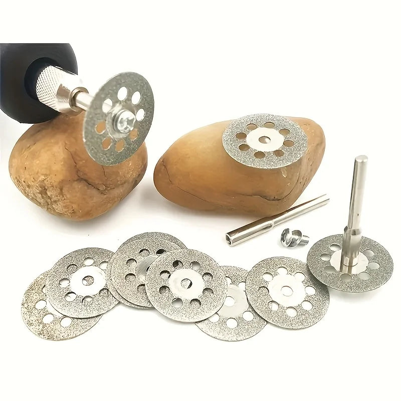 50-Piece Diamond Cutting Disc Set – Stone, Ceramic, Metal & Resin Diamond Cutting Disc Set Qme