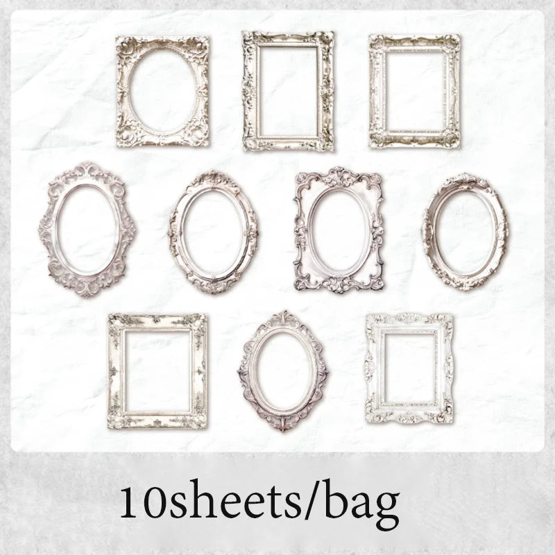 Window Frame Hollow Embossed Collage Cards – 10 Sheets Scrapbook Scrapbook Craft Cards Qme 1