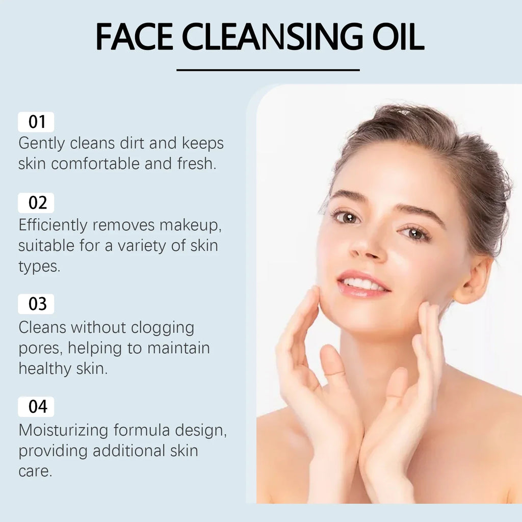 Gentle Makeup Remover Oil – Face, Eyes & Lips Cleanser Cleansing Oil Qme