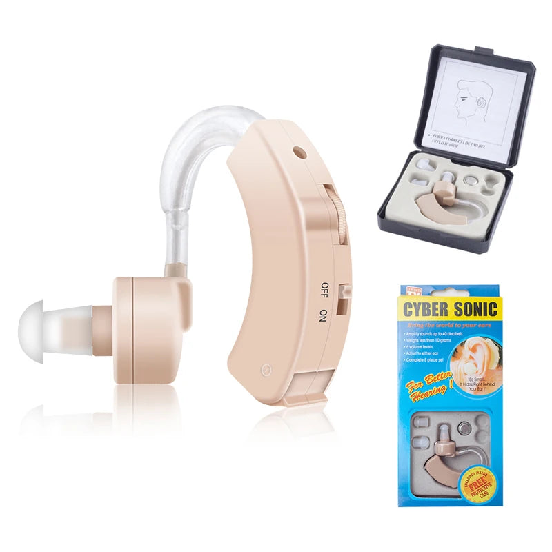 XceeFit Adjustable Sound Amplifier Hearing Aid | AG13 Battery Hearing Aid Amplifier Qst