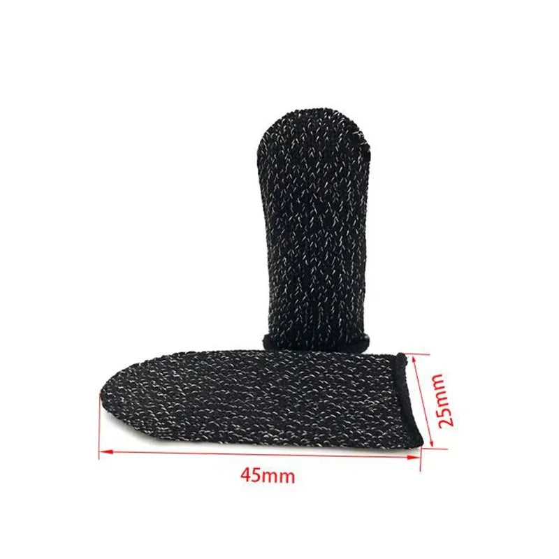 100-Pack Gaming Finger Sleeves – Anti-Sweat Non-Slip Touch Gaming Finger Sleeves Qme