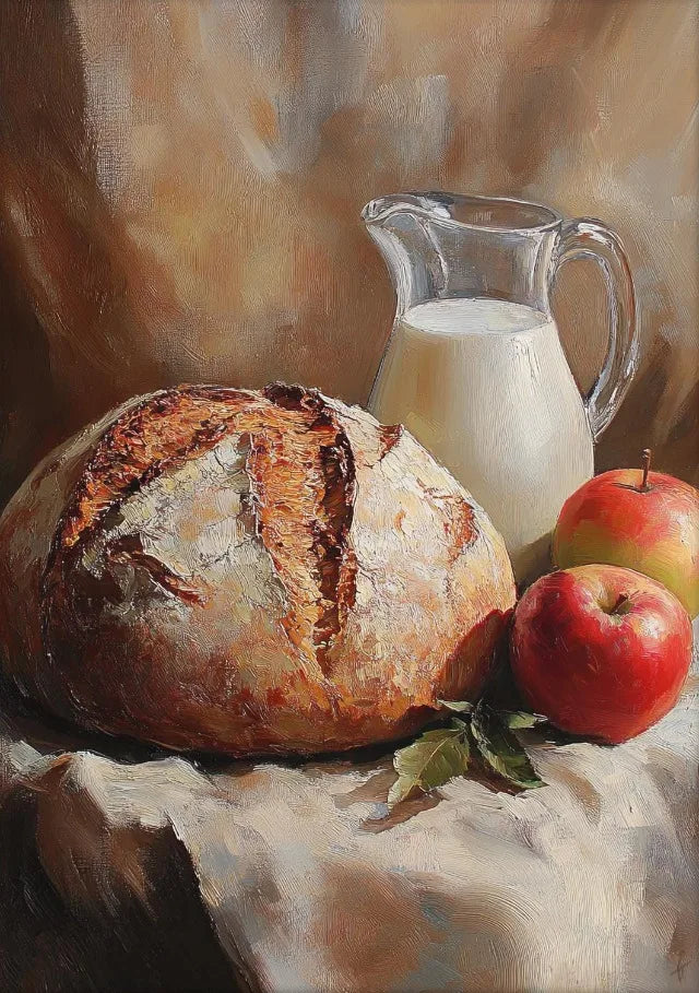 Vintage Food Still Life Canvas Wall Art for Kitchen Decor Canvas Wall Art Qst