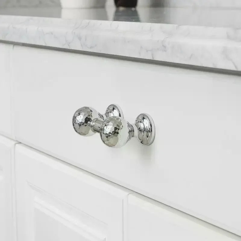 Brass Ball Cabinet Pull Handles | Hand-Forged Drawer Knobs Cabinet Pull Handles Qme