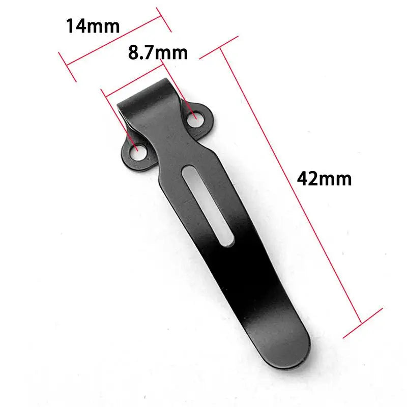 Stainless Steel Pocket Knife Back Clip for Benchmade 535 Bugout Knife Clip Accessory Qst