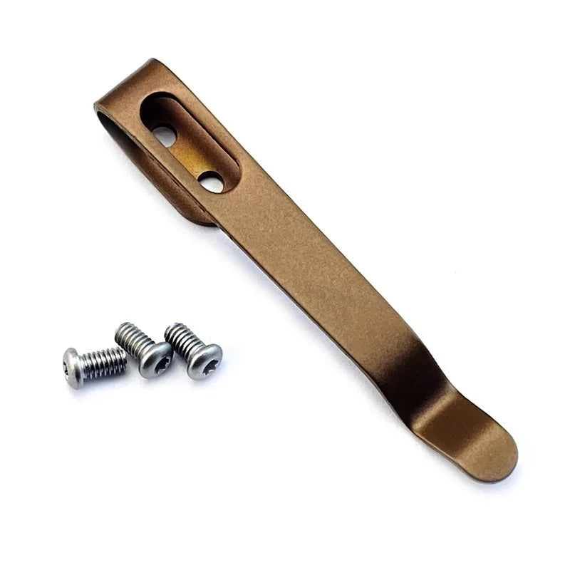 Pocket Knife Back Clip with M2.5 Screws – 15 DIY Styles Knife Clip Accessory Qst RG-FF