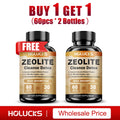 HOLUCKS Zeolite Detox Capsules – Full Body Cleanse, Non-GMO Detox Supplement Capsules Qst 2 Bottles-60pcs
