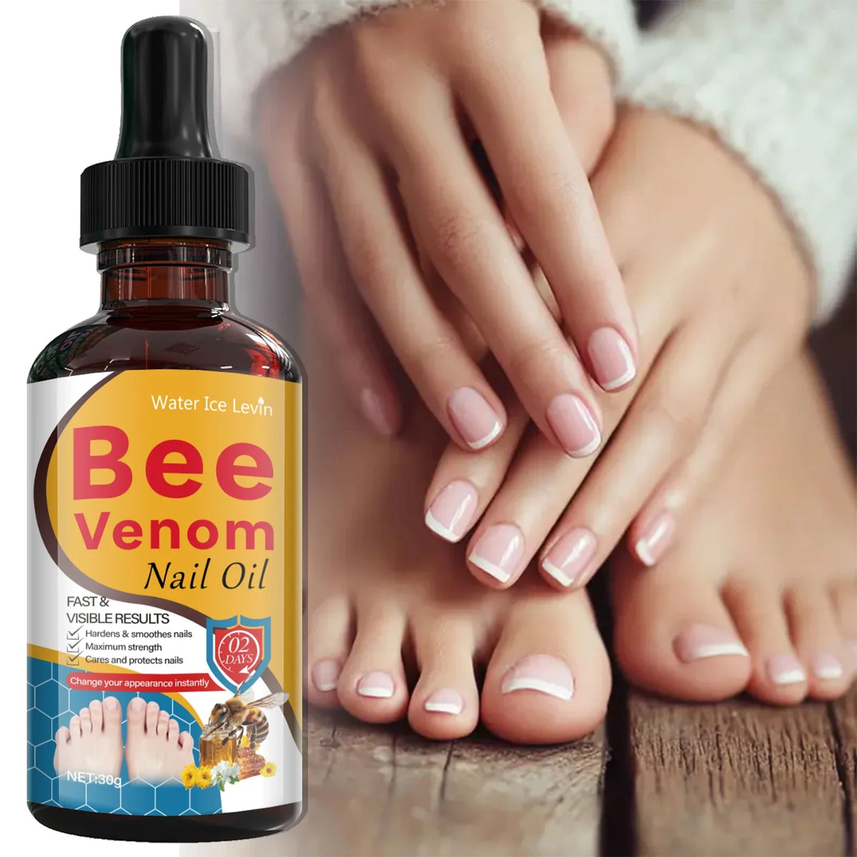 Bee Venom & Salicylic Acid Nail Oil – Harden & Smooth Nail Treatment Oil Qme