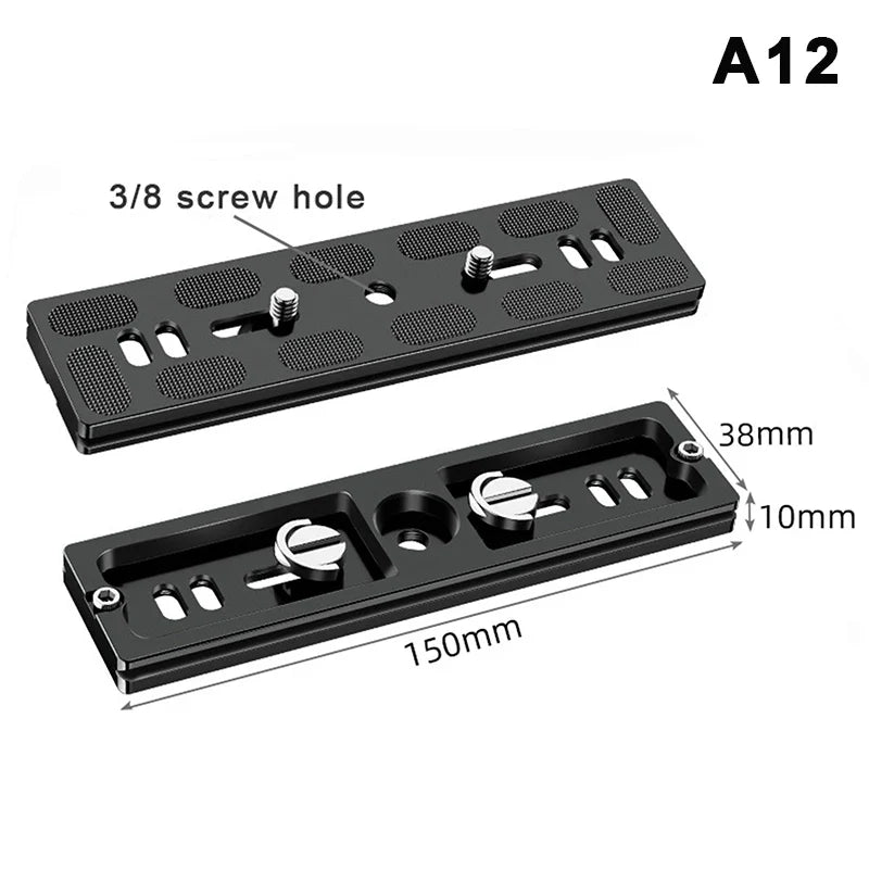 1/4" Screw Tripod Quick Release Adapter – Aluminum Alloy Tripod Adapter Qme A12