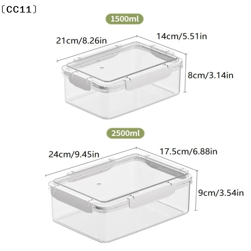 Clear Fruit & Food Fridge Storage Containers Organizer Food Storage Container Qme