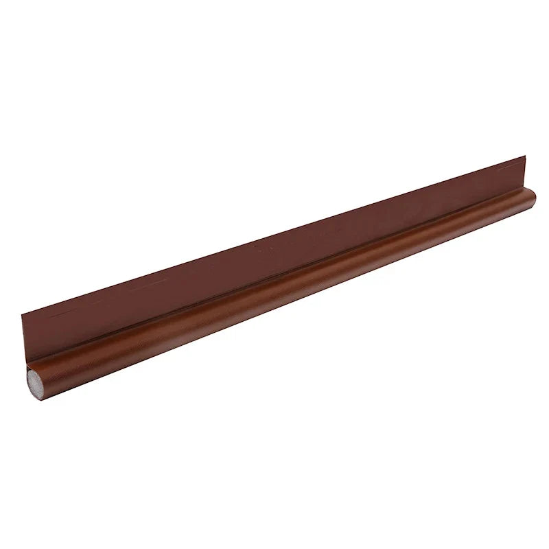 Adjustable Door Bottom Seal Strip & Draft Stopper Weatherstrip Door Weatherstrip Seal Qme Brown 95-96cm