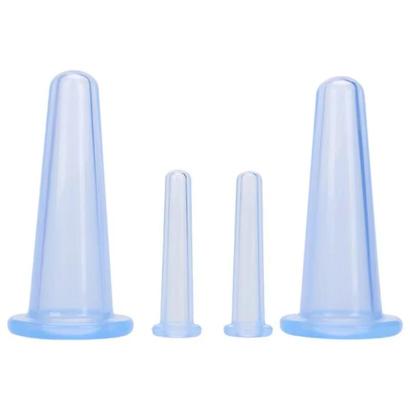 Silicone Vacuum Cupping Massage Jars – Facial Suction Cups Facial Cupping Tool Qme Blue China Mainland