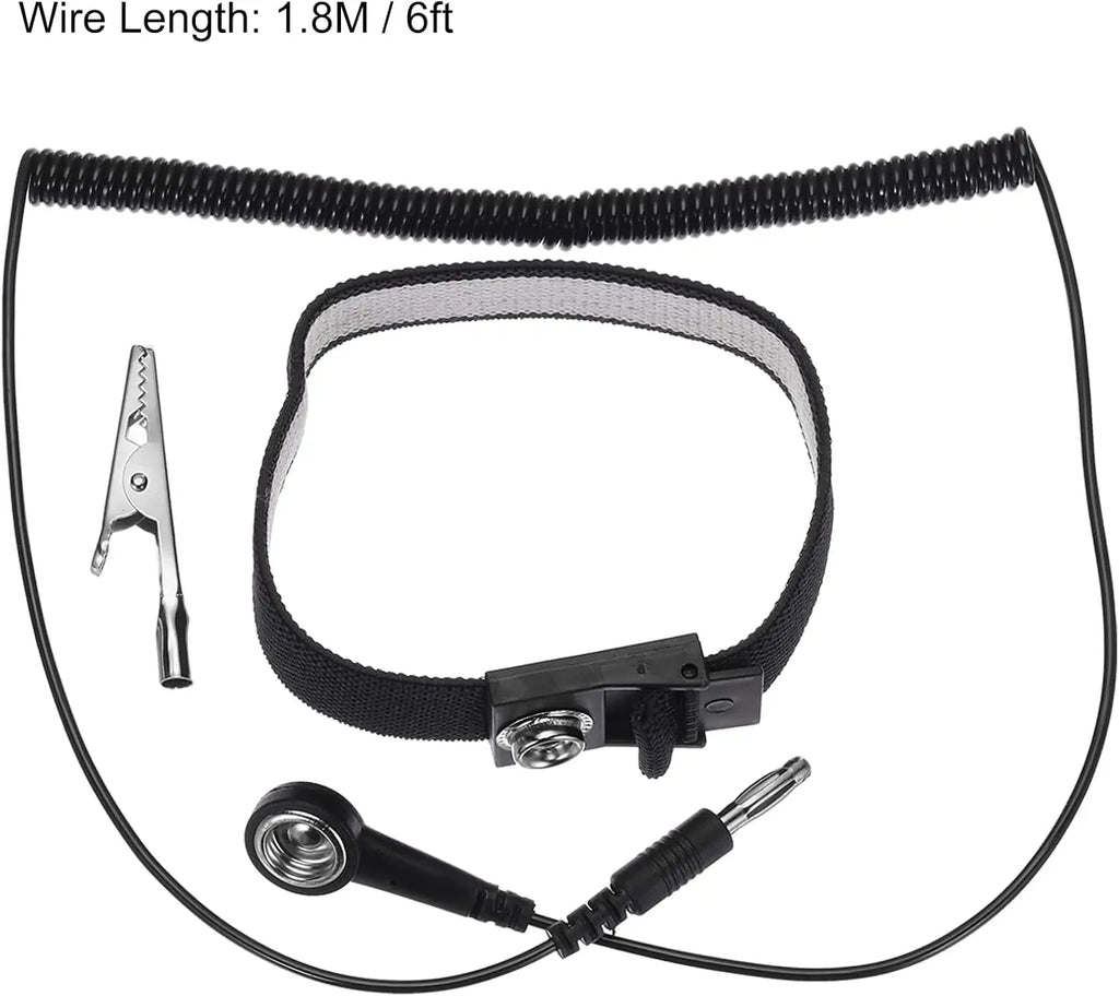 Anti-Static Wrist Strap ESD Grounding Bracelet 2 Pack ESD Wrist Strap Qst
