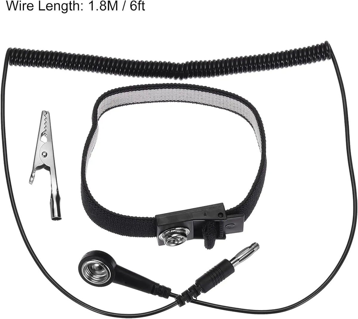 Anti-Static Wrist Strap ESD Grounding Bracelet 2 Pack ESD Wrist Strap Qst