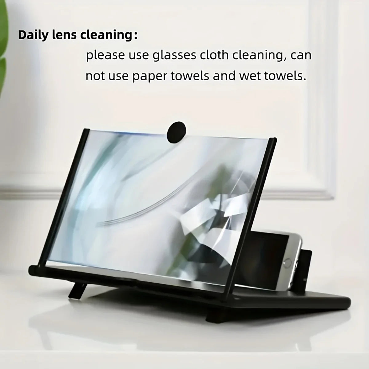 HD Phone Screen Magnifier Desk Stand | Portable Projector Phone Screen Magnifier Qme
