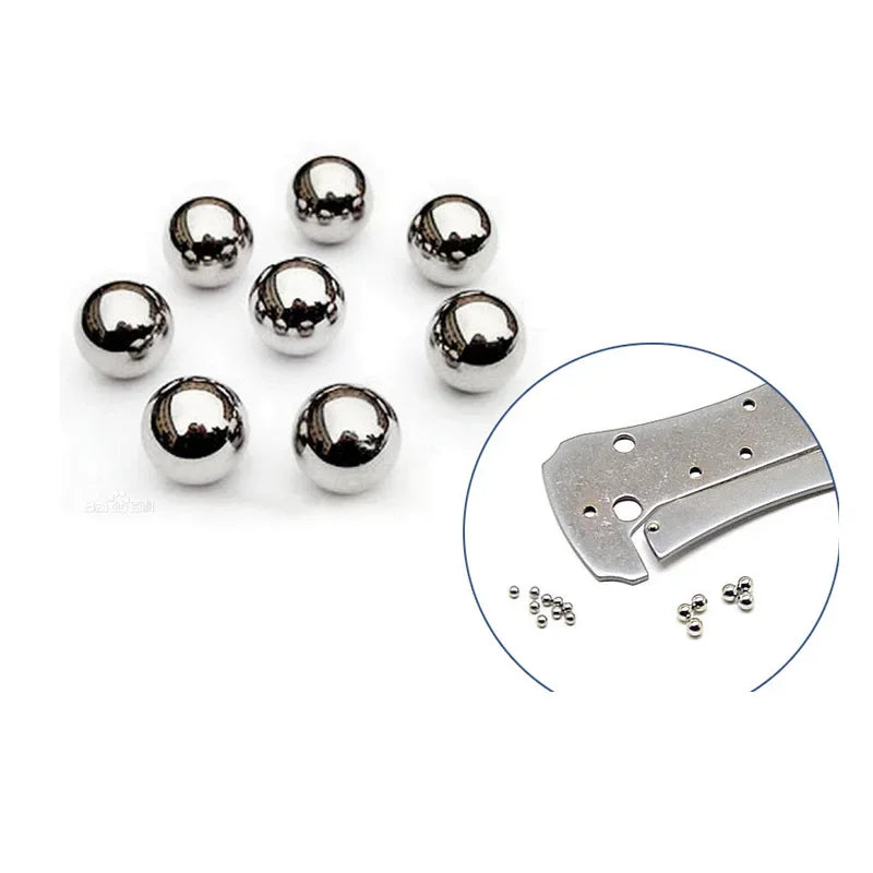 10Pcs 1.5mm Stainless Steel Positioning Balls for Folding Knives Knife Replacement Parts Qst 1.5mm