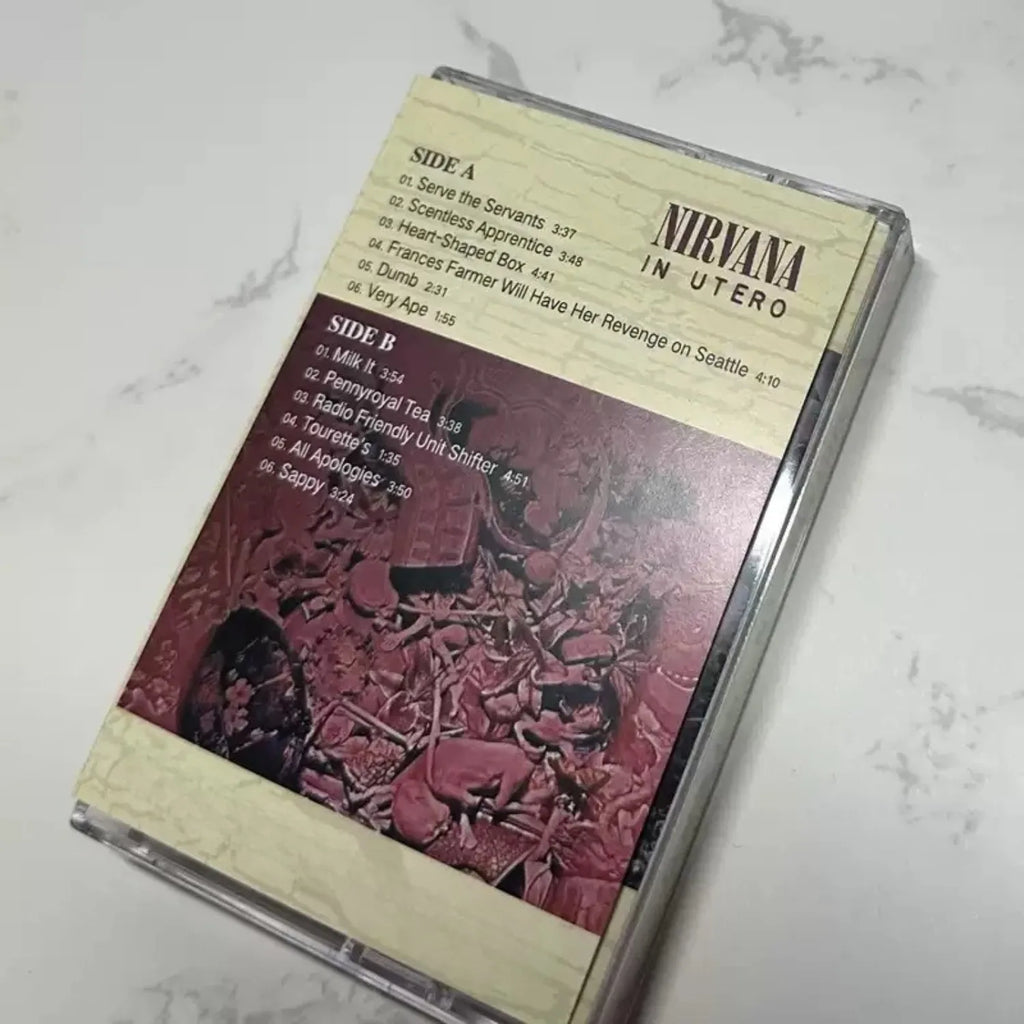 Retro Alternative Rock Cassette Tape – Angel Anatomy Art Collectible Cassette Tape Qme