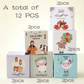 12-Piece Eid Al Adha Candy Boxes & Cute Sheep Snack Bags Party Favor Boxes Qme 12-Pcs 6.5X6.5X6.5Cm Other