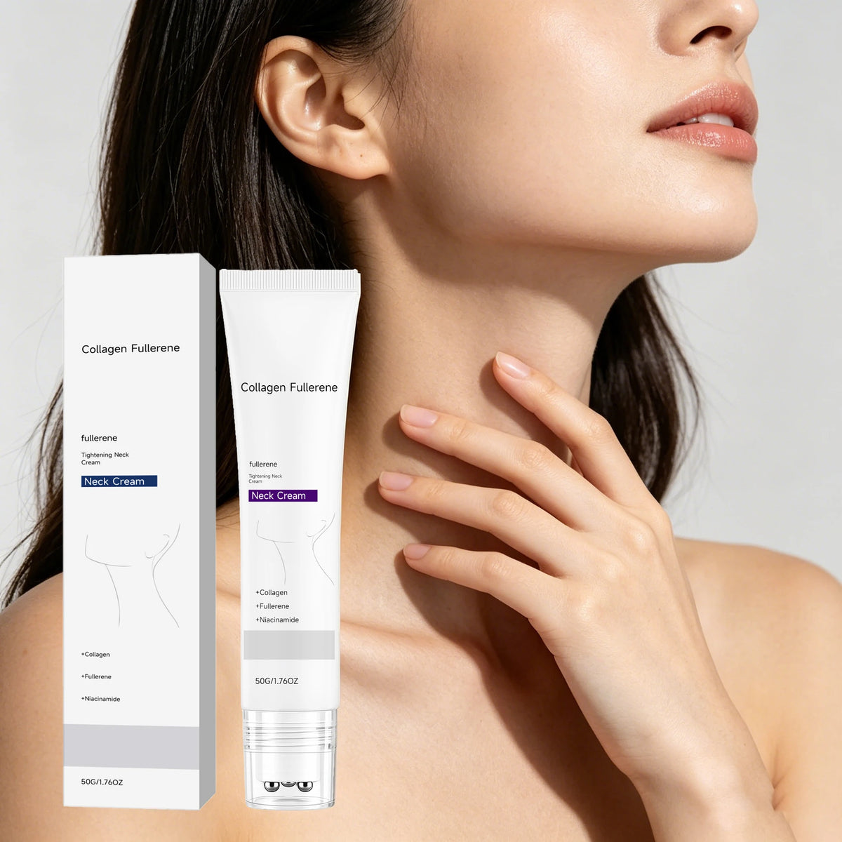 Collagen Neck Cream Roller – Moisturizing & Firming 50g Neck Cream Qst