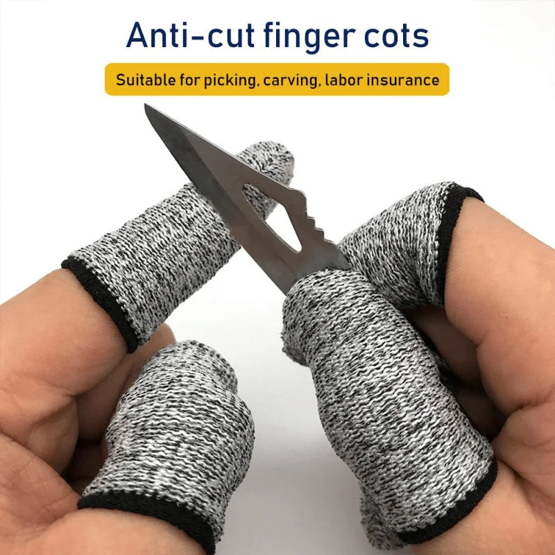 10-Pack Anti-Cut Finger Protectors for Safe Cooking Kitchen Finger Guards Qme