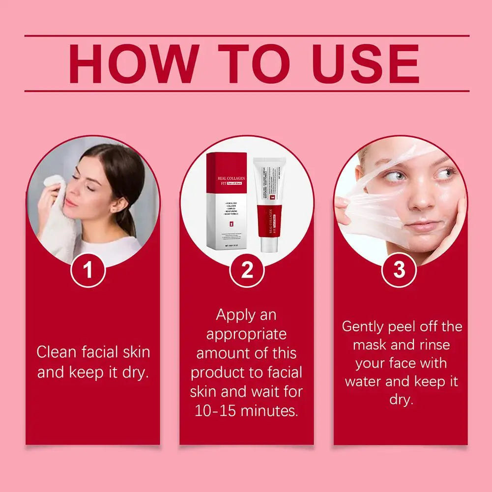 Collagen Peel-Off Face Mask – Deep Moisture & Glowy Skin Peel-Off Face Mask Qme