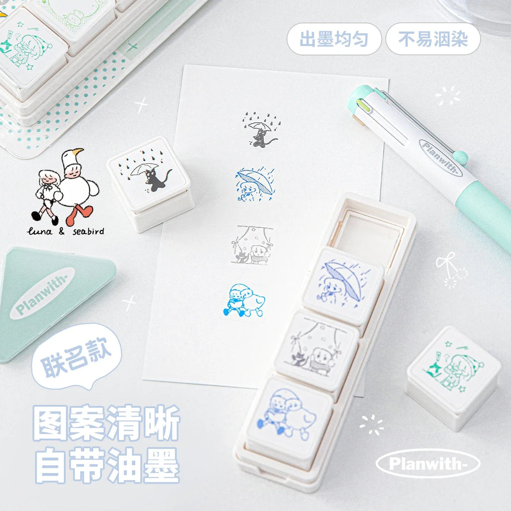 Cute Coffee Wooden Rubber Stamp – Korean Style Scrapbooking Decorative Rubber Stamp Qme