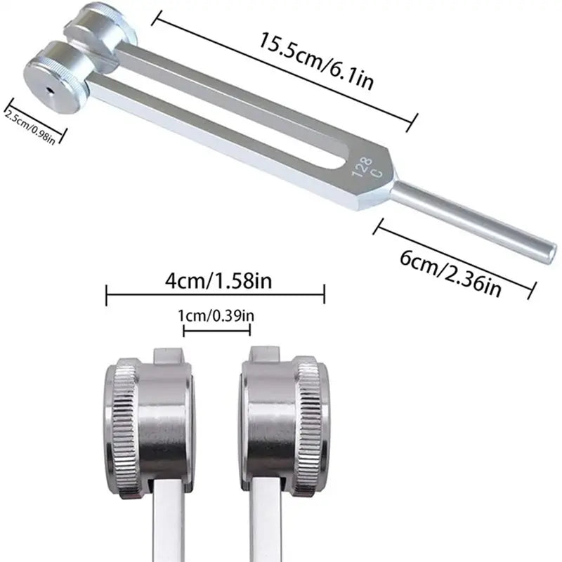 Professional 128Hz Tuning Fork Sound Therapy Instrument Sound Therapy Fork Qme