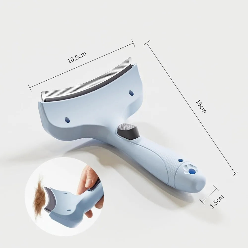 Professional Curved Pet Deshedding Comb & Grooming Brush Pet Deshedding Brush Qme