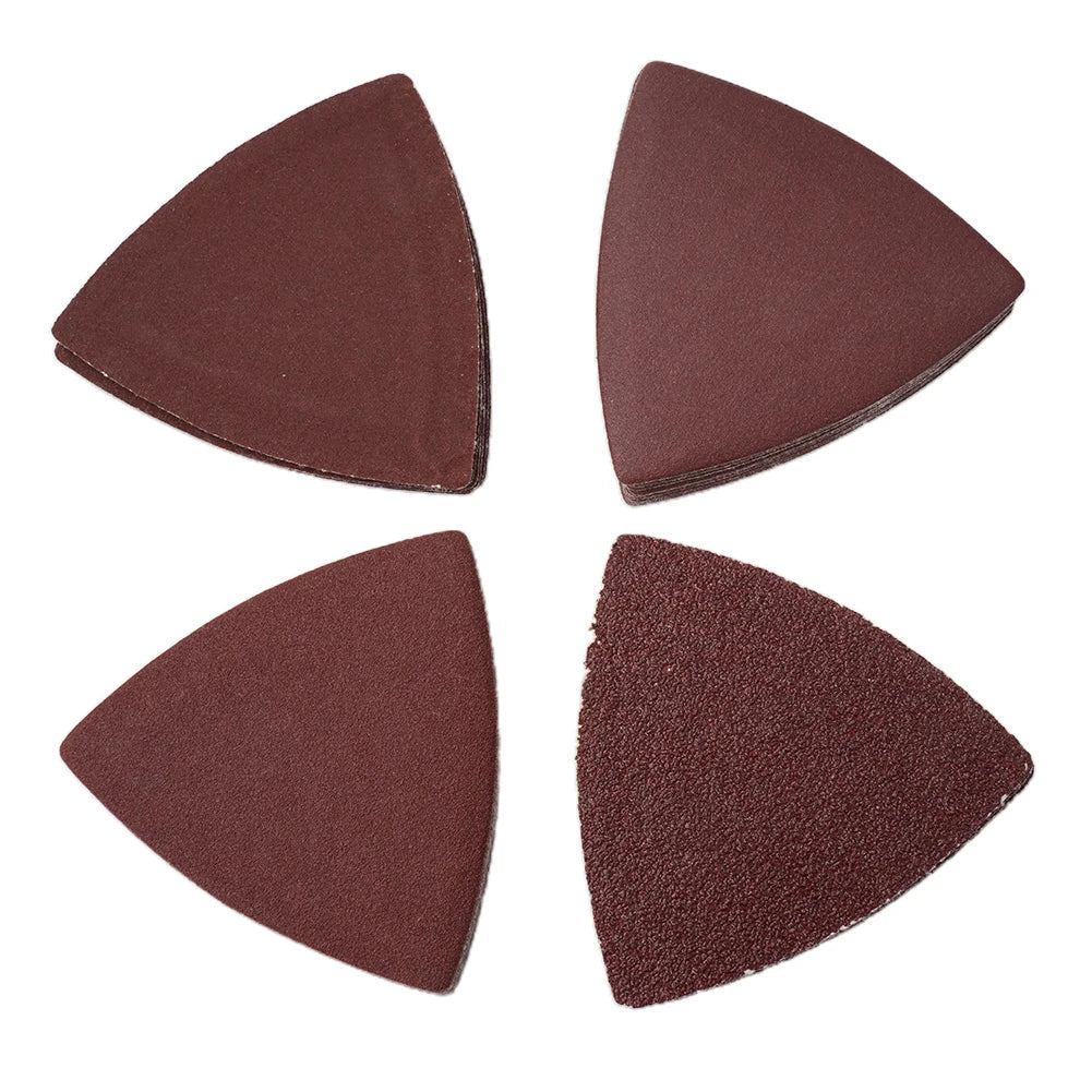 40-Pack Triangle Sanding Discs 60 120 180 240 Grit | 80mm Sanding Disc Set Qme